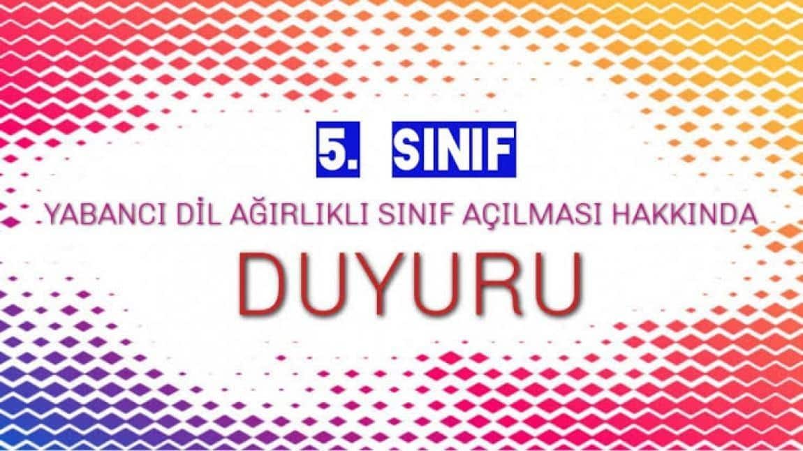 YABANCI DİL AĞIRLIKLI SINIF AÇILMASI